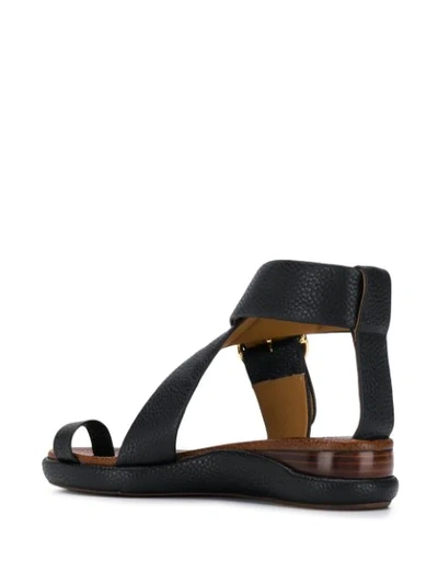 Shop Chloé Buckle Detail Sandals - Black