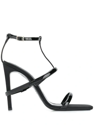 Shop Alyx 1017  9sm Varnished Strap Sandals - Black