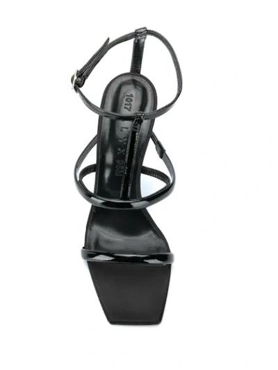 Shop Alyx 1017  9sm Varnished Strap Sandals - Black