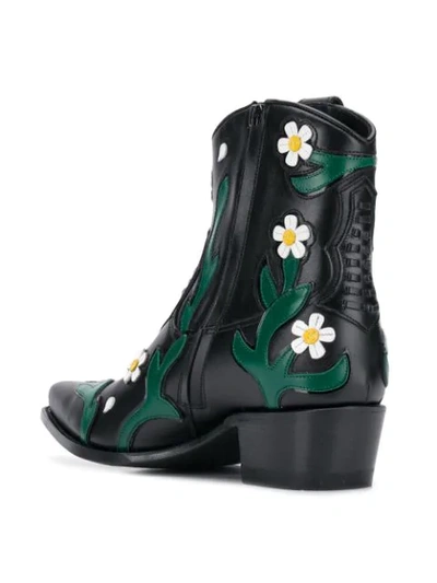 Shop Valentino Garavani Ranch Flowers Cowboy Boots In H55