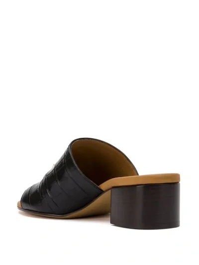 Shop Chloé Block Heel Sandals In 001 Black