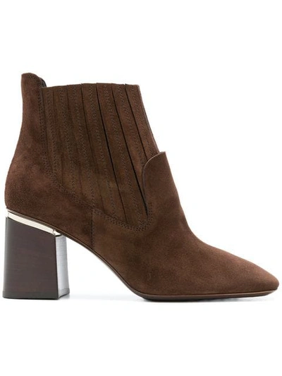 Shop Tod's Ankle Boots In Brown