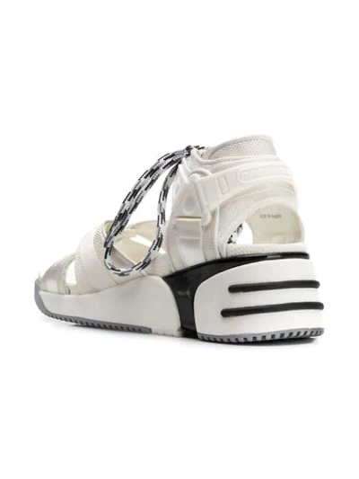 Shop Marc Jacobs Somewhere Sport Sandal Sneakers In 101 White Multi