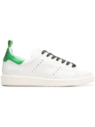 Shop Golden Goose 'starter' Sneakers In White Leather