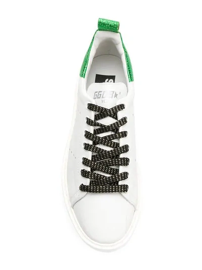 Shop Golden Goose 'starter' Sneakers In White Leather