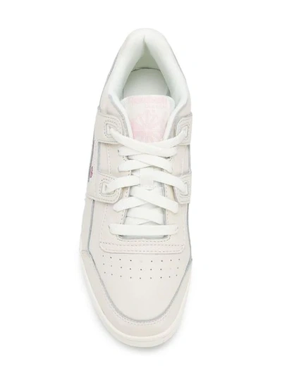 Shop Reebok Workout Plus Vintage Sneakers In White