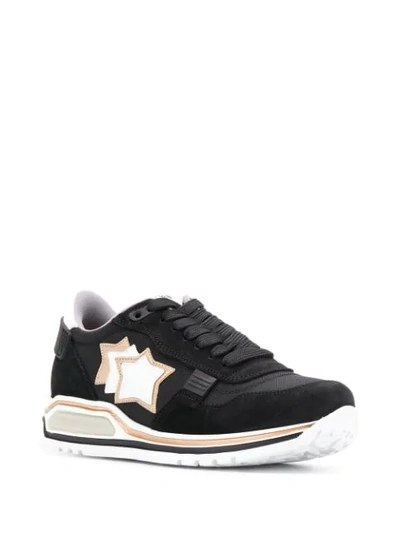 Shop Atlantic Stars Star Patch Sneakers - Black