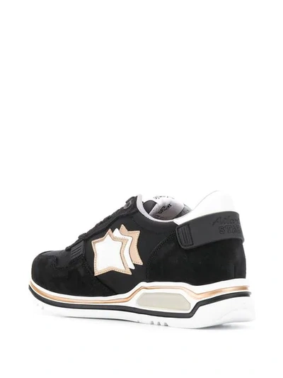 Shop Atlantic Stars Star Patch Sneakers - Black