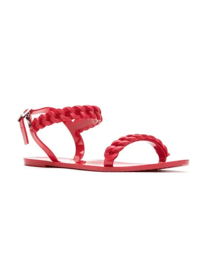 Shop Blue Bird Shoes Sandalen Mit Flechtdetails In Red