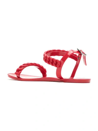 Shop Blue Bird Shoes Sandalen Mit Flechtdetails In Red