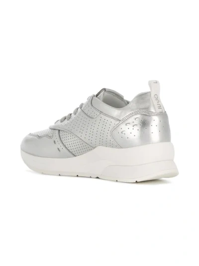 Shop Liu •jo Karlie 14 Sneakers In Metallic