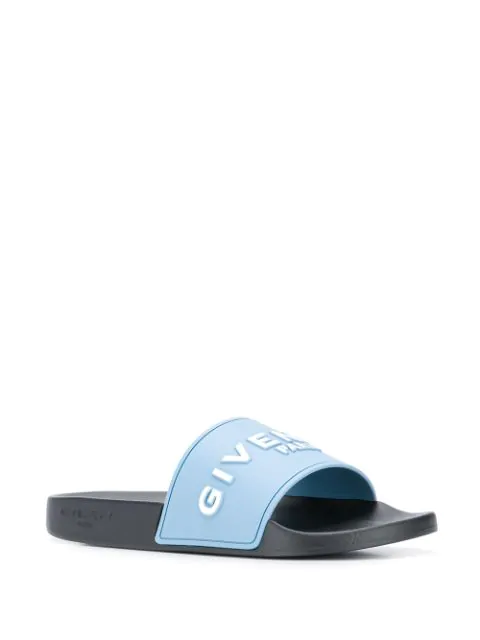 blue givenchy slides