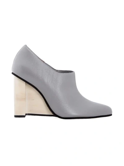 Shop Studio Chofakian Ankle Boots In Grey