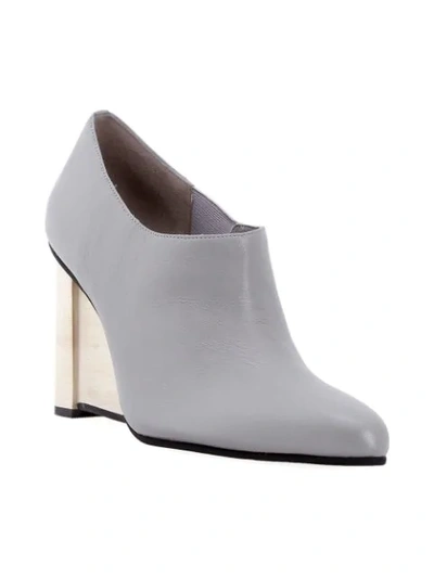 Shop Studio Chofakian Ankle Boots In Grey