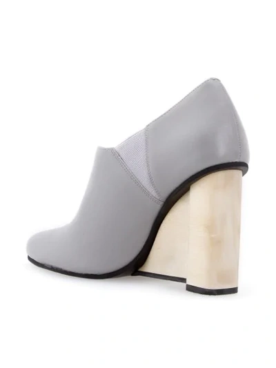 Shop Studio Chofakian Ankle Boots In Grey