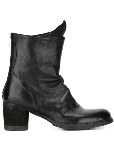 Shop Officine Creative Chunky Heel Boots In Black