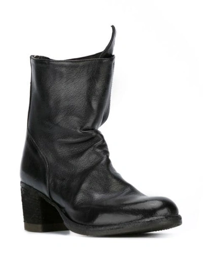 Shop Officine Creative Chunky Heel Boots In Black