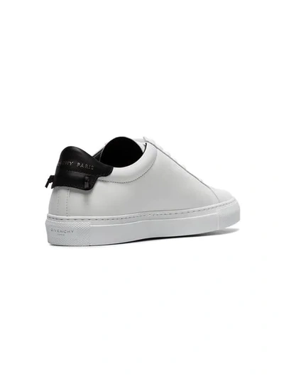 Shop Givenchy Perforated Logo Lace-up Sneakers In White