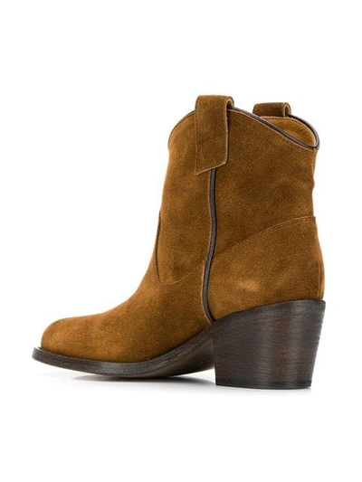 VIA ROMA 15 ANKLE BOOTS - 棕色