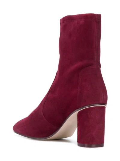 Shop Stuart Weitzman Margot Ankle Boots In Red