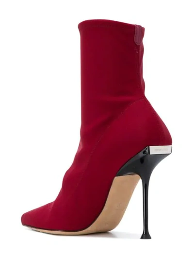 Sergio Rossi Milano Booties In Red