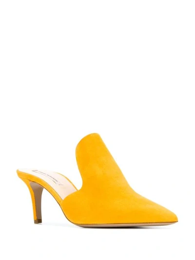 Shop Fabio Rusconi Mules Aus Wildleder In Yellow