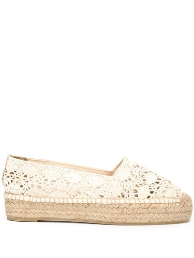 Shop Castaã±er Kenda Espadrilles In White