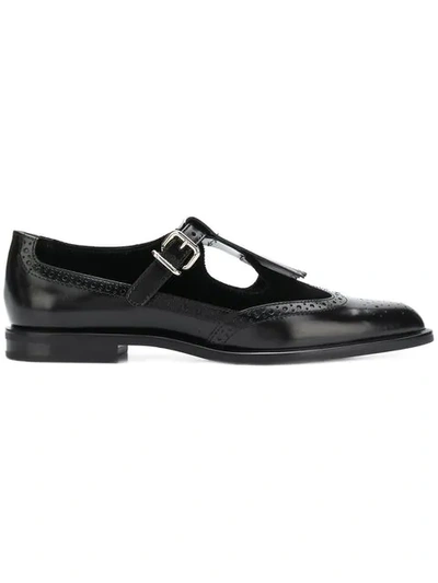Shop Tod's Classic Monk Shoes In Black