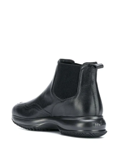 Shop Hogan Chunky Ankle Boots In Black