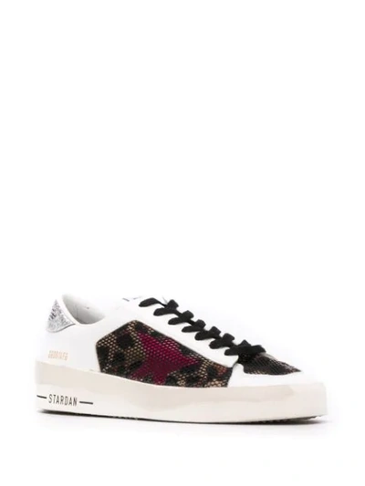 Shop Golden Goose Star Lace-up Sneakers In White