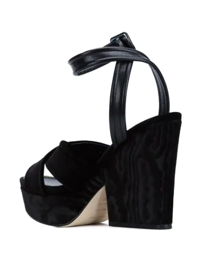 Shop Sergio Rossi 'maf' Platform Sandals - Black