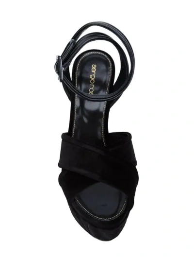 Shop Sergio Rossi 'maf' Platform Sandals - Black