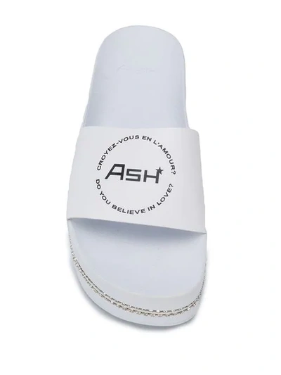 Shop Ash Spot Sandals In White