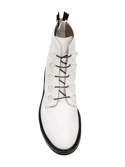 Shop Agl Attilio Giusti Leombruni Lace-up Ankle Boots In White