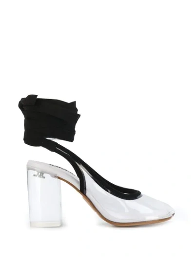 Shop Mm6 Maison Margiela Contrast Ankle Boots In White