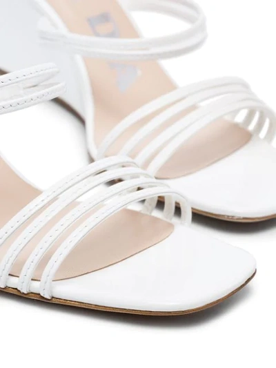 Shop Kalda Simon 70mm Wedge Sandals In White