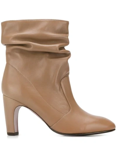 Shop Chie Mihara Goya Vison Boots In Neutrals