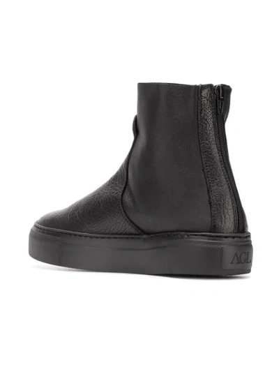 Shop Agl Attilio Giusti Leombruni Rubber Sole Ankle Boots In Black