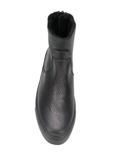 Shop Agl Attilio Giusti Leombruni Rubber Sole Ankle Boots In Black