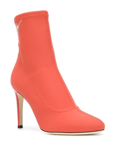 Shop Giuseppe Zanotti Carlee Boots In Orange