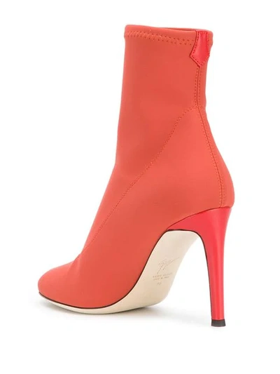 Shop Giuseppe Zanotti Carlee Boots In Orange