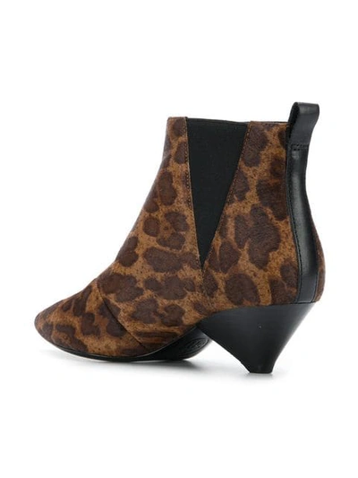 Shop Ash Leo Pony Boots In Brown