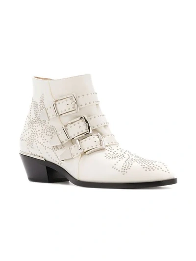Shop Chloé Susanna Boots In White