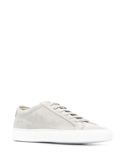 COMMON PROJECTS ORIGINAL ACHILLES SUEDE SNEAKERS - 灰色