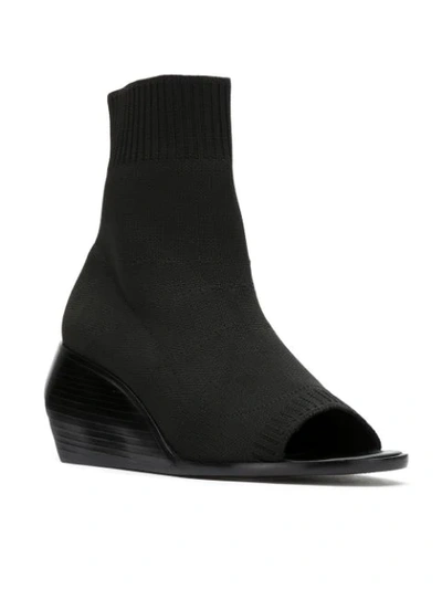 Shop Uma Raquel Davidowicz Knit Atacama Boots In Black