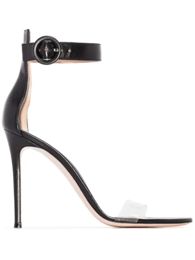 Shop Gianvito Rossi Portofino 105mm Sandals In Black