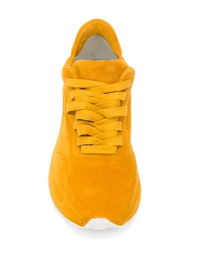 Shop Del Carlo Chunky Sole Sneakers In Orange