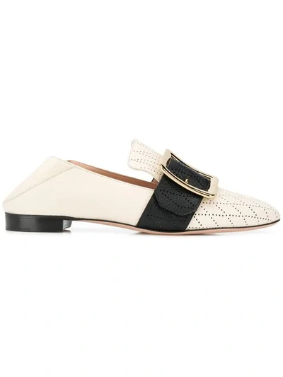 Shop Bally Janelle Loafers In Neutrals