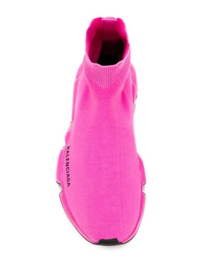 BALENCIAGA SPEED袜式运动鞋 - 粉色
