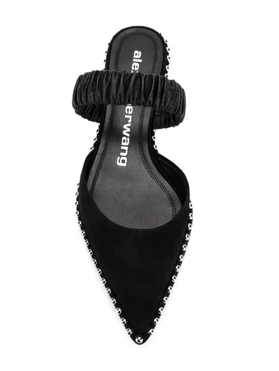 Shop Alexander Wang Nina Mules In Black